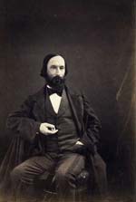 P. J. Delbarre & Cie. - Portrait of Photographer Auguste Vacquerie Holding His Watch as if He Were Timing a Photograph's Exposure