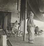 Kenneth Heilbron - Clown with Dog and Clown with Cigarette, Ringling Brothers Barnum and Bailey Circus