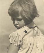 Oldrich Kindl - Girl and Chroustem (Large European Scarab Beetle)