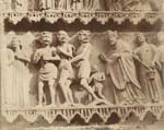 Lory - Detail of Portal on the Facade of the Reims Cathedral, France