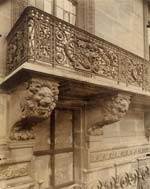 Jean-Eugene-Auguste Atget - Balcony, Louvre