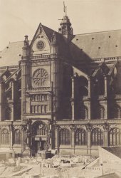 Henri Le Secq - Paris, portail m�ridional de Saint-Eustache Mansard de Jouy