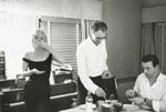 Bruce Davidson - Marilyn Monroe, Arthur Miller and Yves Montand, Beverly Hills Hotel