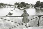 Edouard Boubat - Little Girl on Pont des Arts Watching Barges, Paris