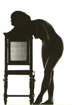 Janis Frantisek - Standing Nude, Leaning on Chair