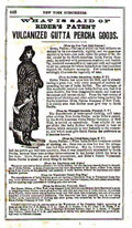Anonymous - Advertisement for Vulcanized Gutta Percha Goods