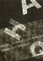 Lois Field - Peace National Independence Democratic Education (Photogram)