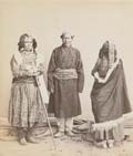 Samuel Bourne - Group of Three Tibetans in Native Costume