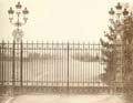Charles Marville - Gate to Versailles or Fontainebleau with Lights