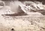Frozen Niagara Falls from the Canadian Side with Camera
