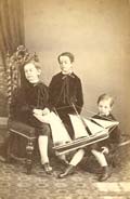 The Misses Fox - Three Boys with Toy Sailboat