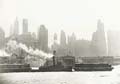 Wide World Photos - Ice-Bound Tug and Tow Boats in East River, New York City
