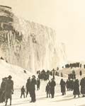 Dr. Leonard Buschman - Frozen Niagara Falls with Crowd Looking up