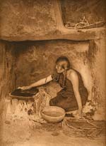 Edward Sheriff Curtis - The Piki Maker - Hopi