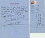 Carl Van Vechten - Autographed letter signed by photographer Carl Van Vechten to Mrs. (Saul) Mauriber