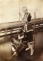 Anonymous - Women at a Swimming Pool on Swing over Water