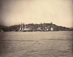 Isaiah West Taber - View of Telegraph Hill and Water front, San Francisco from the Bay
