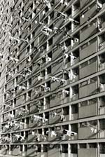 Frank Horvat - Laundry Poles from Apartments in Hong Kong