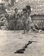 Carl Frank - Yahuas Indian Children and Snake, Peru