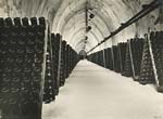 Ilse Bing - Racks of  Champagne Ready for Riddling