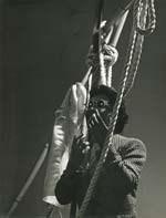 Model with Ropes and Bamboo