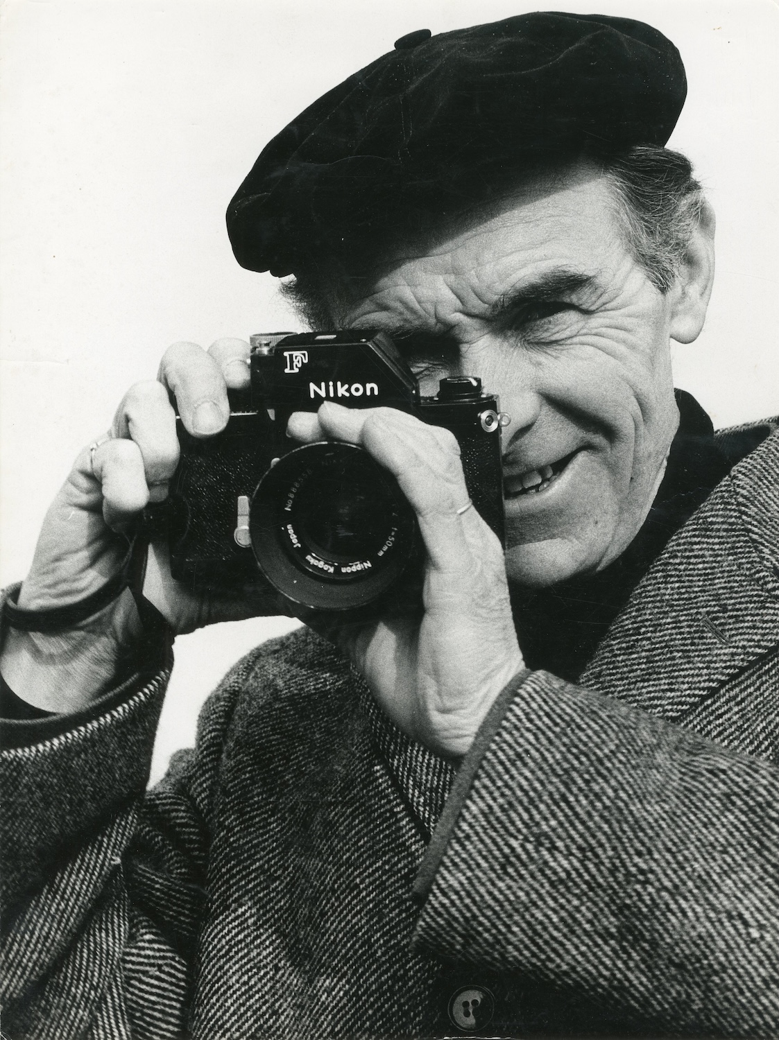 Gérard Dussandier, Portrait of Photographer Robert Doisneau with His Nikon F1