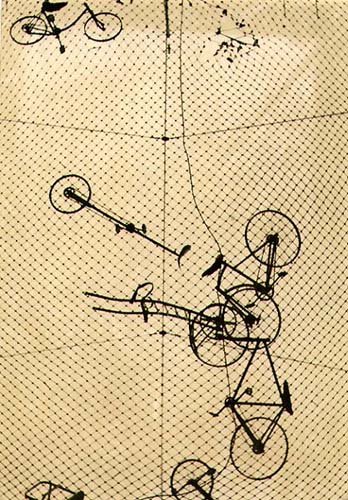 Antonin Gribovsky - Untitled (Bicycles on Fence)