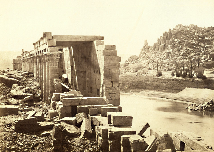 Francis Frith - The Colonnade, Island of Philae, Egypt Francis Frith - The Colonnade, Island of Philae, Egypt