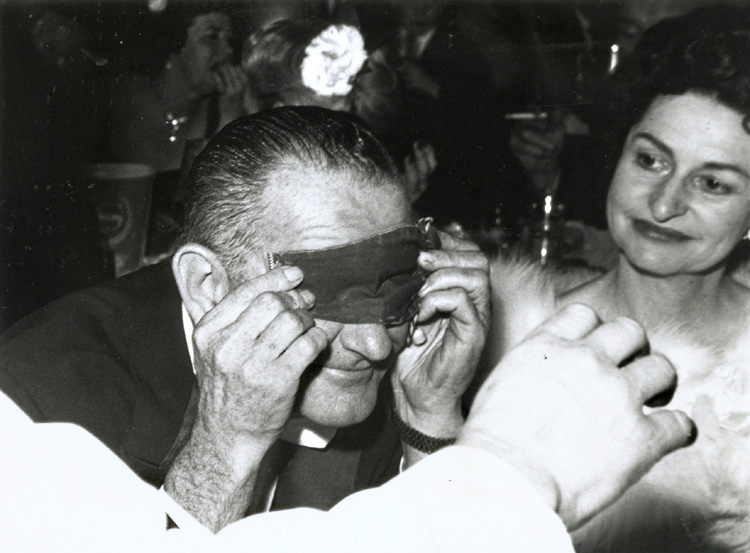Anonymous - Lady Bird and Lyndon Baines Johnson (LBJ) with Mask Anonymous - Lady Bird and Lyndon Baines Johnson (LBJ) with Mask