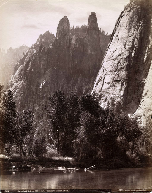 Photo Detail - Isaiah West Taber - Cathedrale Spires, 2660 feet.  Yosemite Valley, 1894