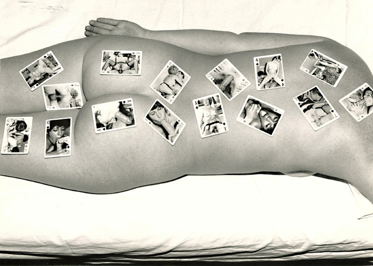 Marcel Marien - The Dream Bench, Female Nude Back with Cards