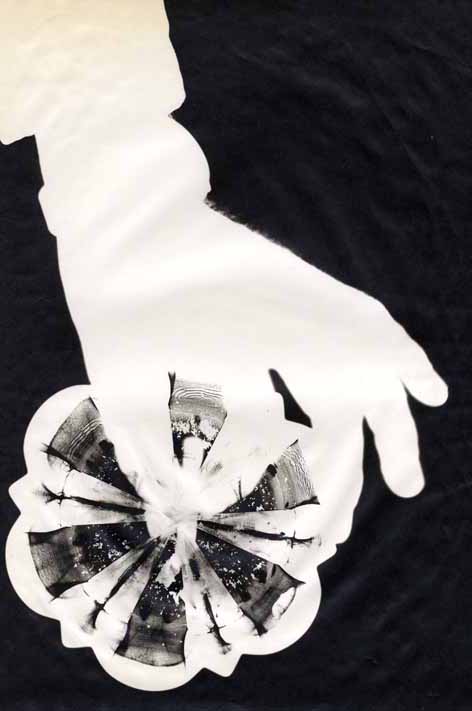 Geza Vandor - Photogram of Man's Hand Putting out Cigarette in Ash Tray Geza Vandor - Photogram of Man's Hand Putting out Cigarette in Ash Tray