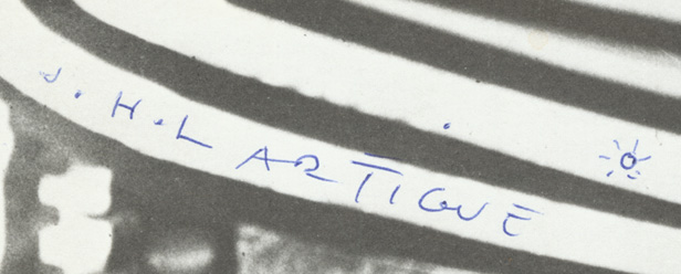 Photo Detail - Jacques-Henri Lartigue - Signed Poster of "Auteuil" by Lartigue Photo Detail - Jacques-Henri Lartigue - Signed Poster of "Auteuil" by Lartigue