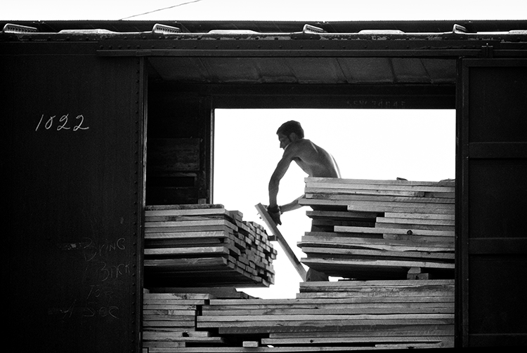 Michael Philip Manheim - Lumber Loading, Hartville, Ohio (From See-Saw Series) Michael Philip Manheim - Lumber Loading, Hartville, Ohio (From See-Saw Series)