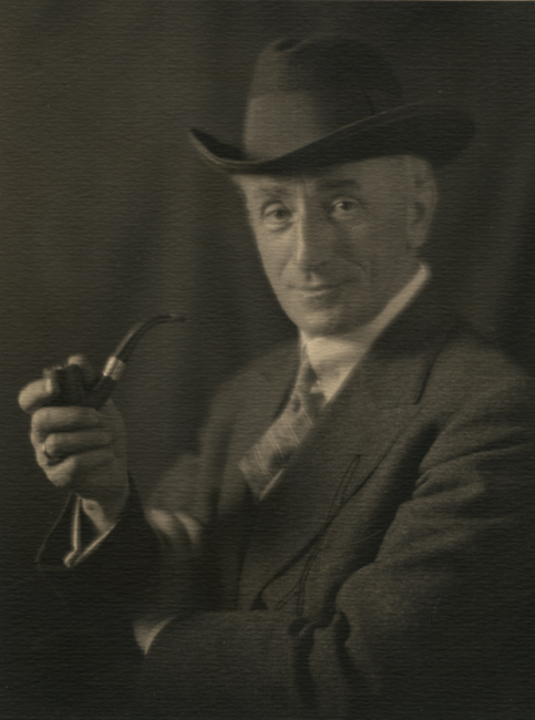 Sigismund Blumann - Self-Portrait with Pipe