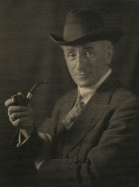 Sigismund Blumann - Self-Portrait with Pipe Sigismund Blumann - Self-Portrait with Pipe