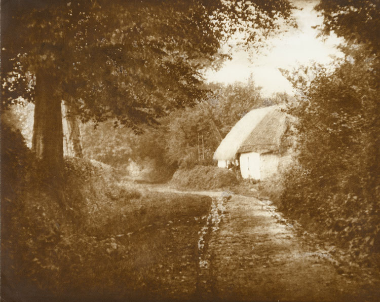 Ifor Thomas - Landscape with Thatched Cottage Ifor Thomas - Landscape with Thatched Cottage