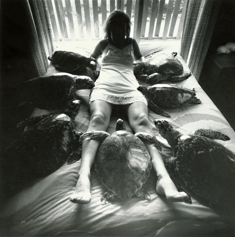 Arthur Tress - Woman with Seven Sea Turtles, Bahamas Arthur Tress - Woman with Seven Sea Turtles, Bahamas