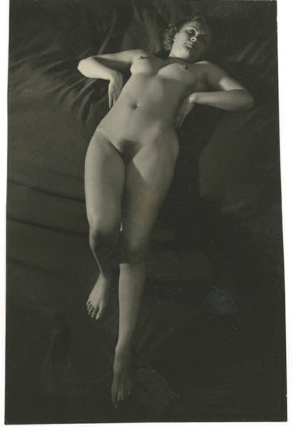 Brassai (Gyula Halasz) - Contact Print of Female Nude, Paris