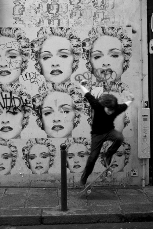 Photo Detail - Stanko Abadžic - Madonna and Boy on a Skateboard (from the Paris Cycle)