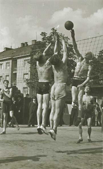 Bohumil Stastny - Untitled (Men Playing Volleyball) Bohumil Stastny - Untitled (Men Playing Volleyball)