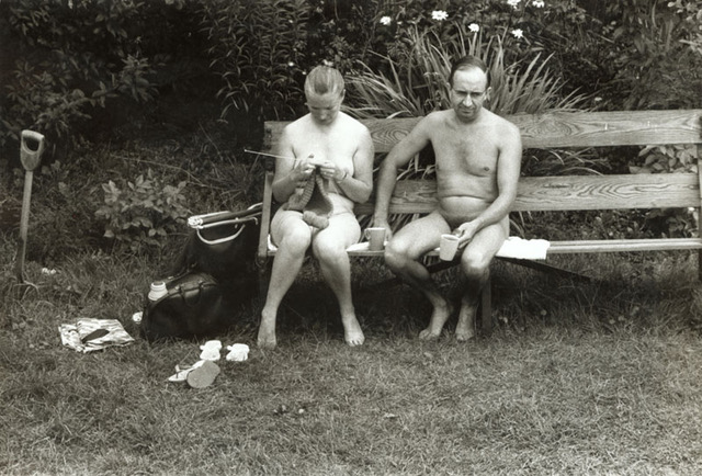 Elliott Erwitt - Nudists on Ile du Levant, France Elliott Erwitt - Nudists on Ile du Levant, France
