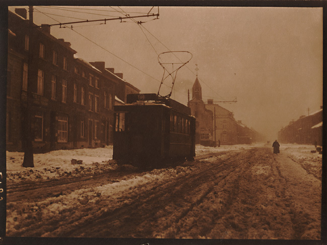 Leonard Misonne - Tram on a Snowy Day Leonard Misonne - Tram on a Snowy Day