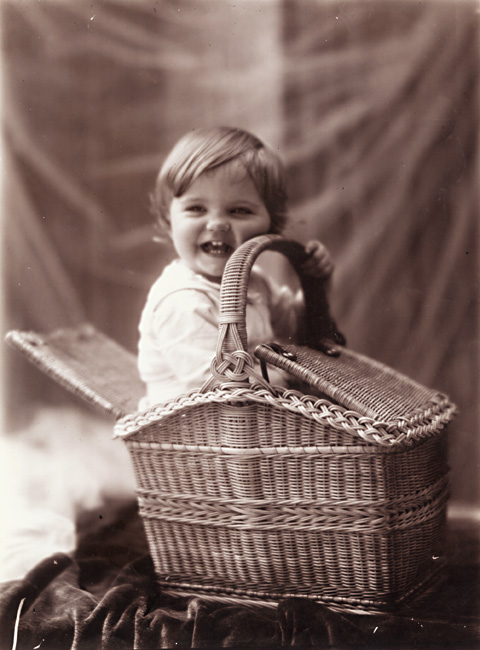 Leonard Misonne - One of the Photographer's Sons and a Picnic Basket Leonard Misonne - One of the Photographer's Sons and a Picnic Basket