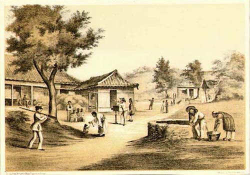 E. Brown - Perry Expedition to Japan of Photographer with Camera