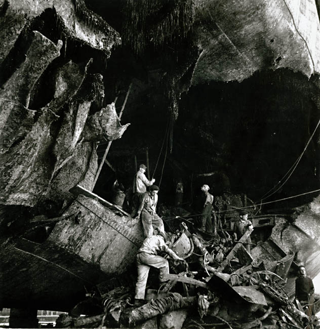 Robert Doisneau - Wartime Sabotage on Ship in the Port of Toulon