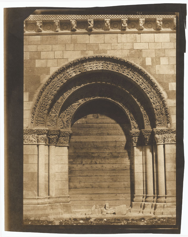 Gustave Le Gray and Auguste Mestral - Portail, façade Ouest, église Saint Pierre, Châteauneuf-sur-Charente (Charente)