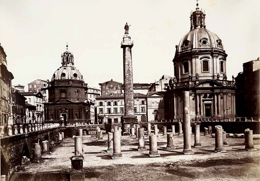 Altobelli and Moulins (attributed to) - Trajan's Column and Forum, Rome, Italy Altobelli and Moulins (attributed to) - Trajan's Column and Forum, Rome, Italy