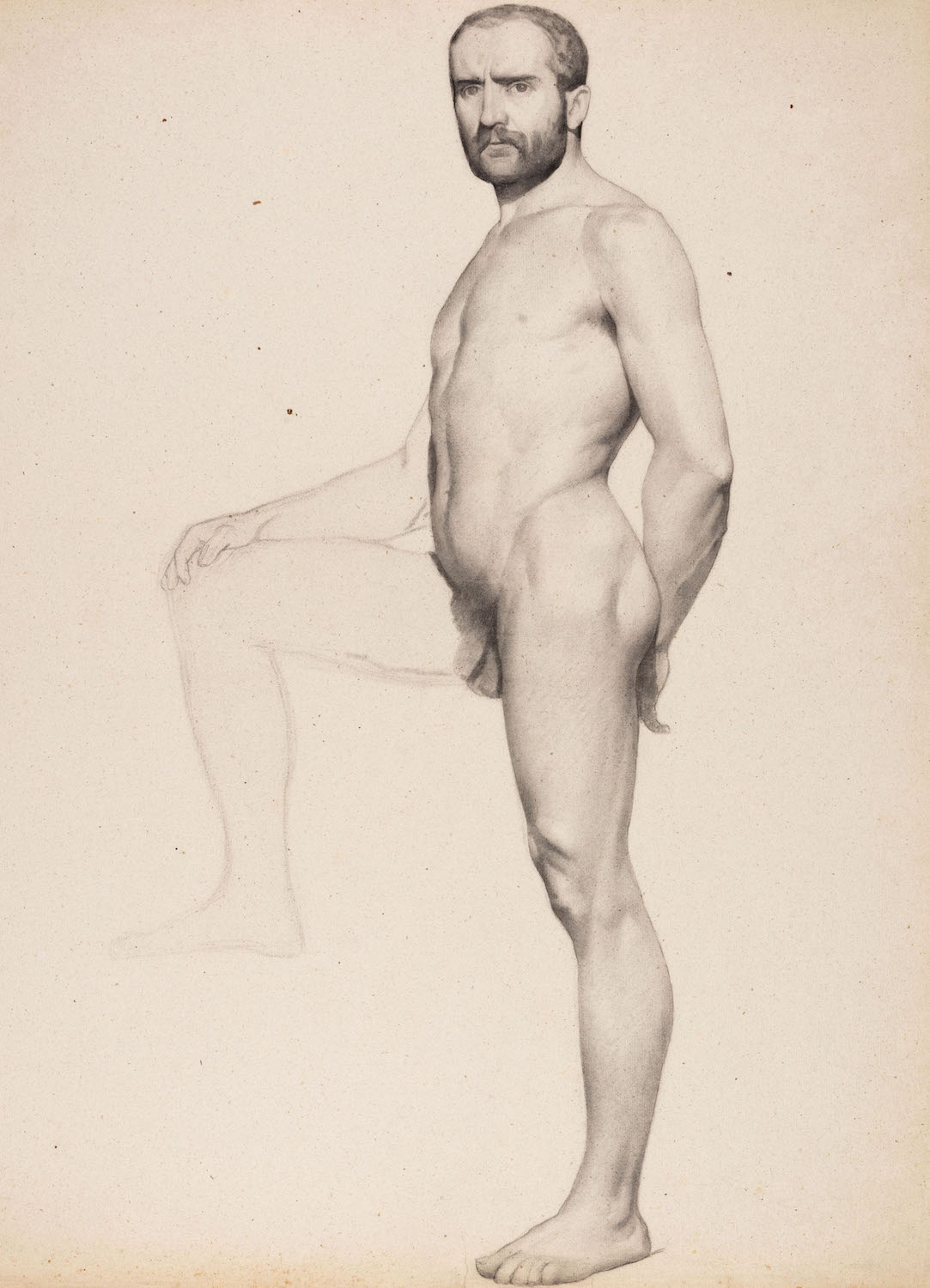 Photo Detail - Charles Negre - Figure Drawing of a Man Photo Detail - Charles Negre - Figure Drawing of a Man