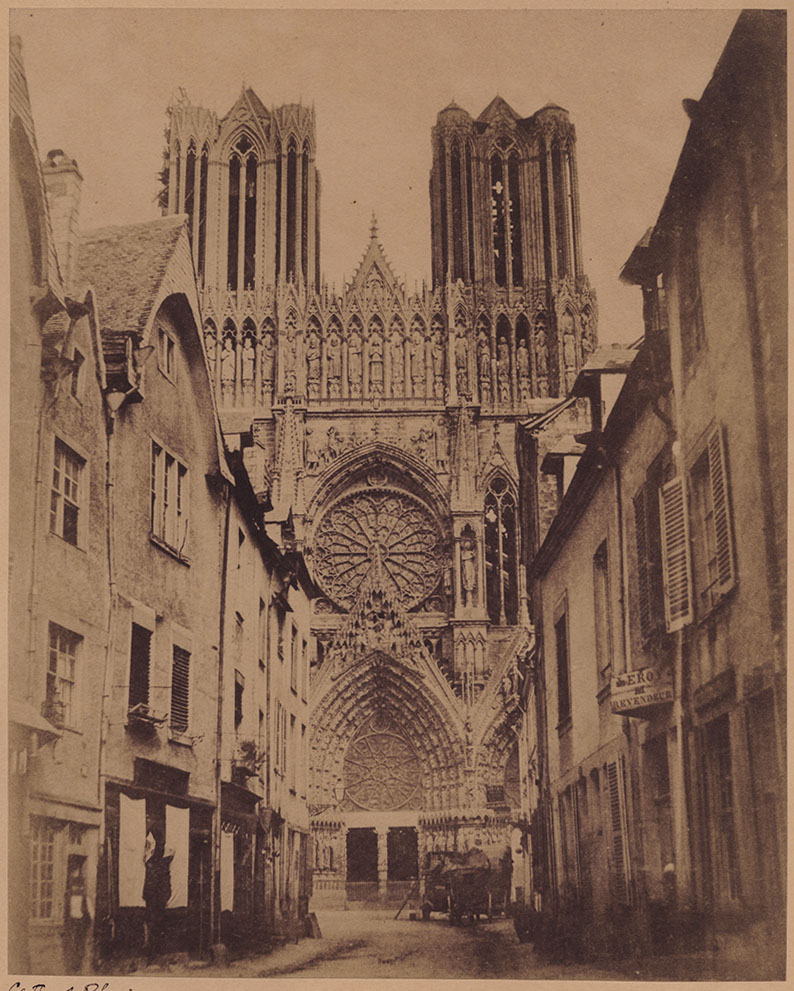 Henri Le Secq - Street Leading up to the West (Occidental) Facade of the Cathedral of Reims Henri Le Secq - Street Leading up to the West (Occidental) Facade of the Cathedral of Reims